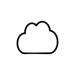 Cloud icon vector illustration. cloud sign and symbol