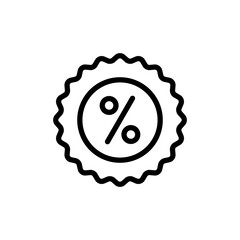 Discount icon vector illustration. Discount tag sign and symbol