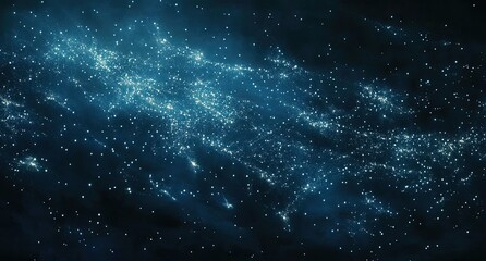 Naklejka premium Cosmic Network in Deep Space