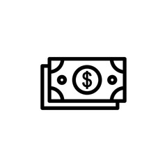 Money icon vector illustration. Money sign and symbol