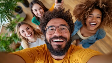 Joyful family celebrates together during a housewarming moment