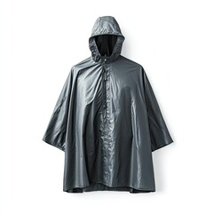 Detailed Image of a Photo Waterproof Poncho, Isolated on a White Background