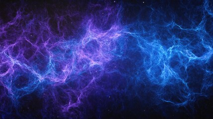 Fototapeta premium Abstract Cosmic Nebula: A Symphony of Blue and Purple Hues