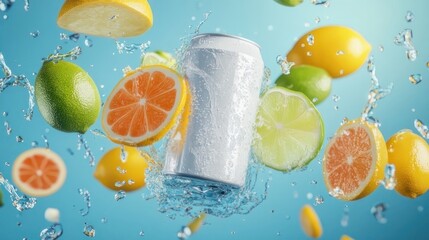 Citrus Can in Water Splash (1)