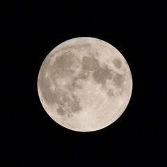 Fototapeta premium Full moon in the night sky