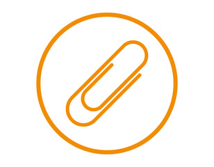 クリップのベクターイラスト　シンプルなアイコン