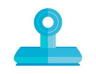 クリップのベクターイラスト　シンプルなアイコン