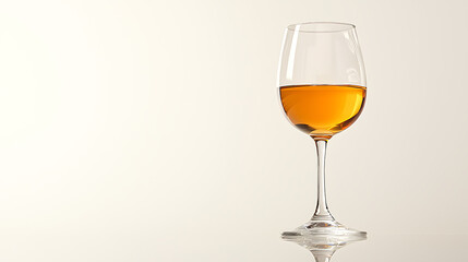 A glass of wine is sitting on a table