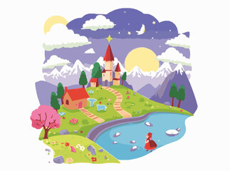 Magical Fairytale Landscapes for Children's Stories