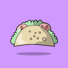 Cute Sandwich Cartoon Vector: Isolated & Editable Graphics