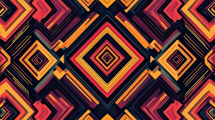 Abstract background of colorful triangles. Texture of geometric shapes.