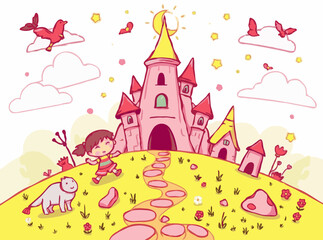 Dreamy Fantasy Adventures: Fun and Colorful Vector Art for Kids