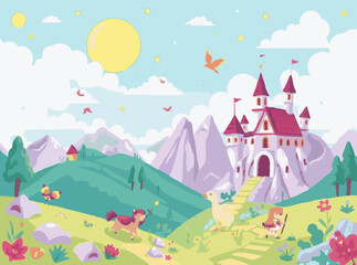 Dreamy Fantasy Adventures: Fun and Colorful Vector Art for Kids