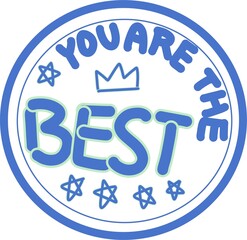 a child's stamp of praise