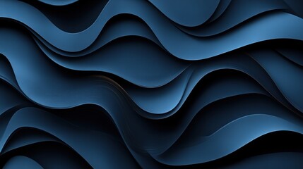 Obraz premium Abstract dark blue wavy background.
