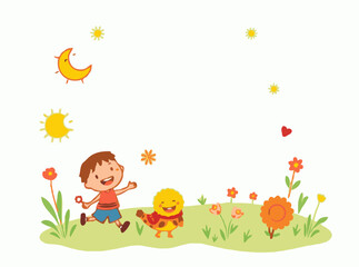 Bright and Cheerful Vectors for Children's Stories