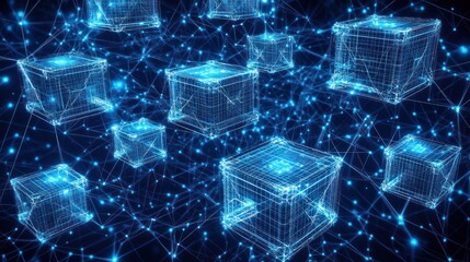 Global Data Network Cubes Flow