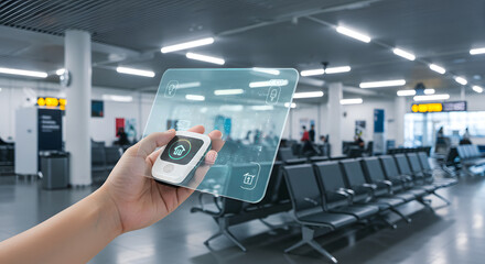 Smart Home Control in Airport with Futuristic Interface Technology