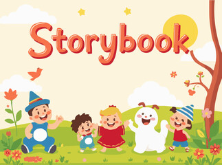 Obraz premium Joyful Storybook Characters in Vibrant Hues
