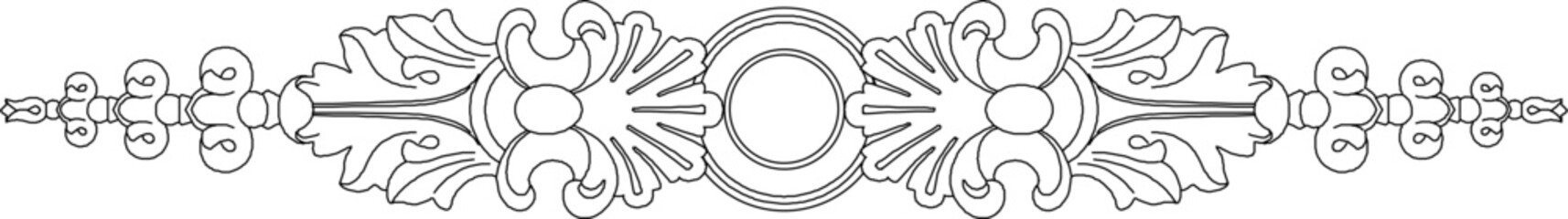 sketch vector silhouette illustration carving ornament decoration accessories floral background abstract modern classic vintage