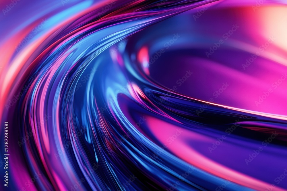 Aufkleber colorful swirling patterns create a vibrant abstract design with dynamic hues and fluid shapes in a 