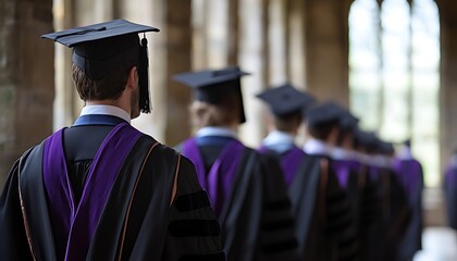 Graduates in academic procession