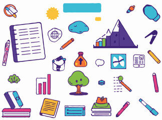 Visual Elements for Interactive Study Materials