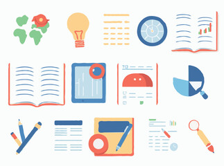 Visual Elements for Interactive Study Materials