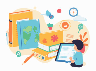 Visual Elements for Interactive Study Materials