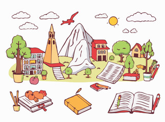 Detailed Illustrations for Educational Materials
