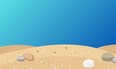 watercolor underwater background with sea life element