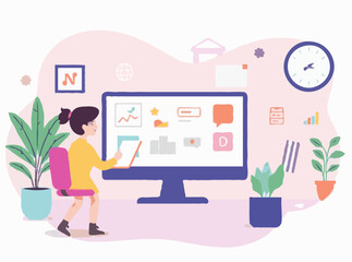 Captivating Educational Graphics for Virtual Lessons