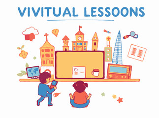 Captivating Educational Graphics for Virtual Lessons