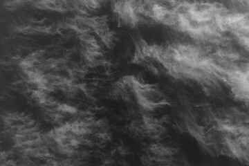 Abstract black and white clouds