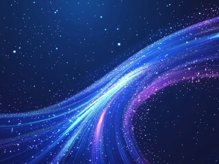 Obraz premium Abstract light trail, cosmic background, digital art, website design