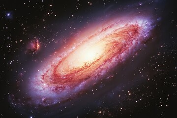 Fototapeta premium Spiral galaxy spinning in deep space, cosmic background, astronomy