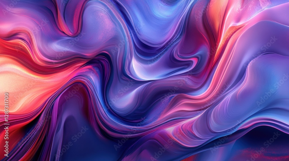 Fototapete colorful abstract swirls create a dreamy texture with vibrant tones in motion captured in digital ar