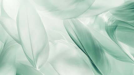 Abstract Mint Green Fabric Texture: Serene and Elegant Drapery