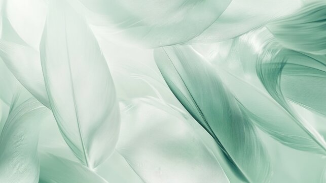 Abstract Mint Green Fabric Texture: Serene and Elegant Drapery