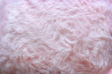Pink fur background artificial soft smoot texture