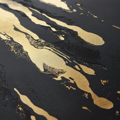 Obraz premium Elegant Modern Letterpress Print with Gold Foil Detail Studio Graphic Art Minimalist Close-Up Contemporary Design