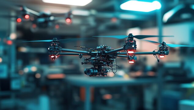Advanced Drone Technology: Exploring Aerial Imaging and Flight Capabilities in Industrial Settings