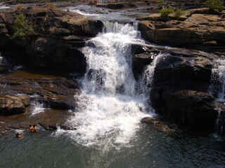 Bolavaen Plateau, Tad Pha-Suam Wasserfall, Laos