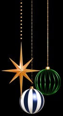 3D素材_クリスマスオーナメント