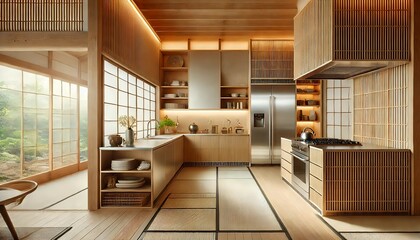 和モダンデザインのキッチン｜Modern Japanese-Style Kitchen