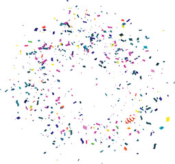 confetti background Stunning confetti that zigzag down for the celebration. Festive decoration vector illustration, Party Decorations, Invitations