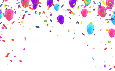 Banner template vector background design beautiful balloon illustration Perfect for Celebrations, Party Decorations, Invitations, and Creative Projects