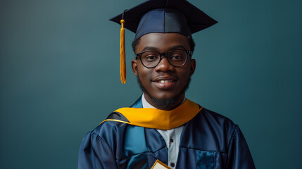 Éxito y logro: Símbolos de graduación y nuevos comienzos