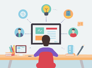 Visual Learning Tool for E-Courses and Tutorials