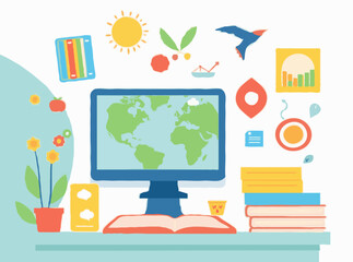 Creative Visual Elements for Interactive E-Learning Modules